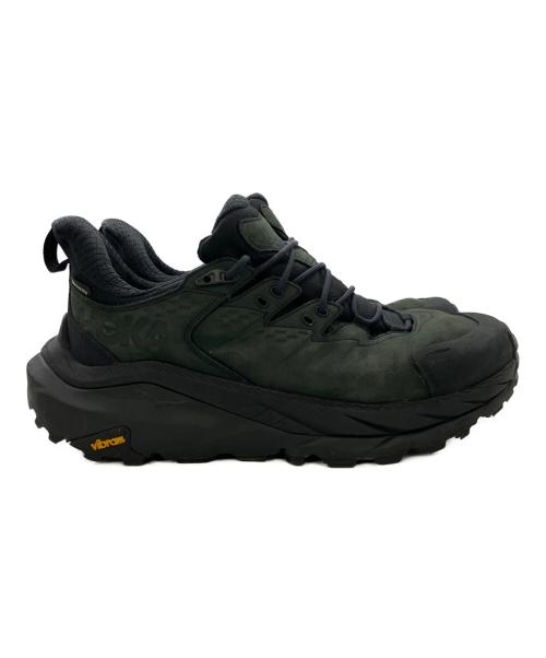 HOKAONEONE（ホカオネオネ）HOKAONEONE (ホカオネオネ) トレッキングシューズ ブラック×グリーン サイズ:27.5cmの古着・服飾アイテム