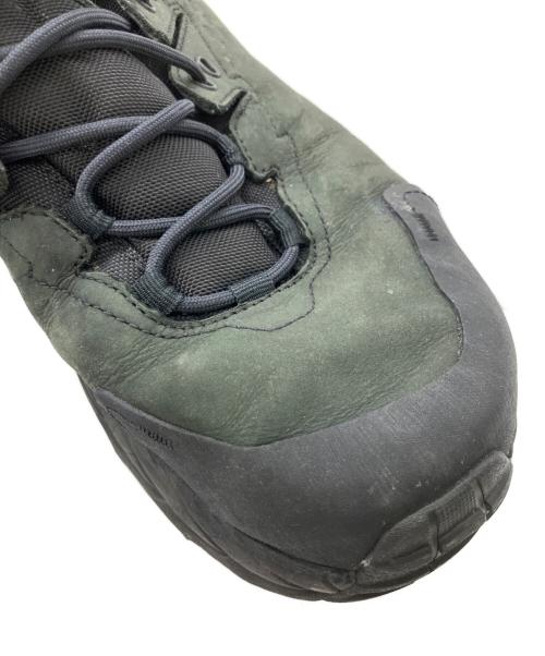HOKAONEONE（ホカオネオネ）HOKAONEONE (ホカオネオネ) トレッキングシューズ ブラック×グリーン サイズ:27.5cmの古着・服飾アイテム