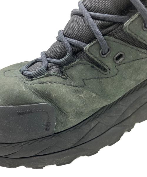 HOKAONEONE（ホカオネオネ）HOKAONEONE (ホカオネオネ) トレッキングシューズ ブラック×グリーン サイズ:27.5cmの古着・服飾アイテム