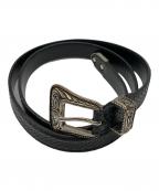 Saint Laurent Parisサンローランパリ）の古着「ウエスタンベルト」｜ブラック