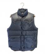 PORTER×BEAMS×RockyMountainFeatherBedポーター×ビームス×ロッキーマウンテンフェザーベッド）の古着「ダウンベスト」｜ネイビー