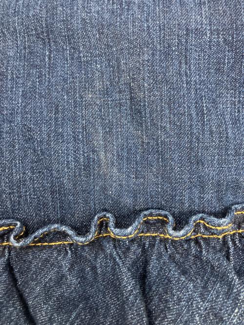 maturely（マチュアリー）maturely (マチュアリー) ノースリーブ・キャミソールワンピース/Denim&Jacqard Western Dress インディゴ サイズ:不明の古着・服飾アイテム