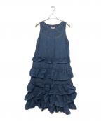 maturelyマチュアリー）の古着「Denim & Jacqard Western Dress」｜インディゴ