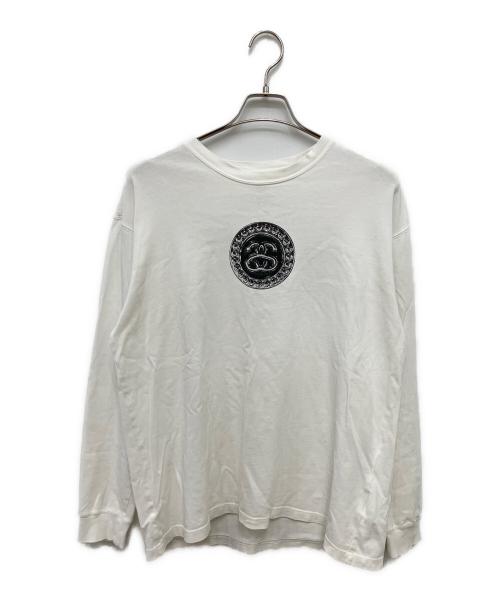 NIKE（ナイキ）NIKE (ナイキ) stussy (ステューシー) 長袖カットソー ホワイト サイズ:Mの古着・服飾アイテム