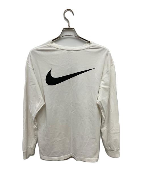 NIKE（ナイキ）NIKE (ナイキ) stussy (ステューシー) 長袖カットソー ホワイト サイズ:Mの古着・服飾アイテム