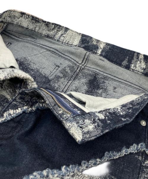 TAAKK（ターク）TAAKK (ターク) デニムパンツ/TAAKK DENIM FLARE 5 POCKET PANTS BLEACH ネイビー サイズ:1の古着・服飾アイテム