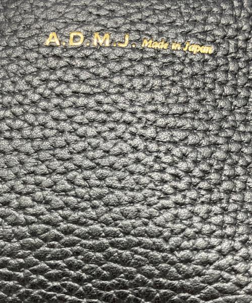A.D.M.J.（エーディーエムジェイ）A.D.M.J. (エーディーエムジェイ) レザートートバッグ ブラックの古着・服飾アイテム