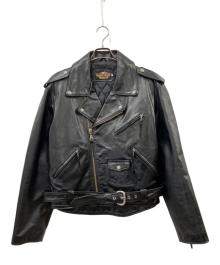 HARLEY-DAVIDSON（ハーレーダビッドソン）の古着「ライダースジャケット」｜ブラック