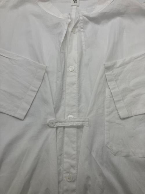 Y's（ワイズ）Y's (ワイズ) コットンロングタックシャツ/長袖ワンピース ホワイト サイズ:1の古着・服飾アイテム