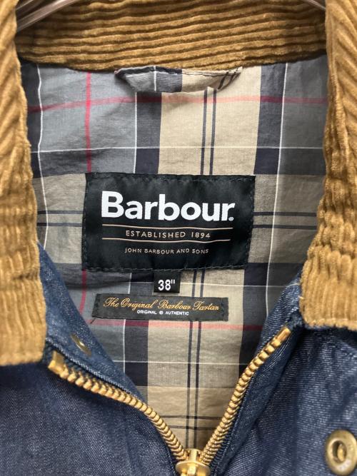 Barbour（バブアー）Barbour (バブアー) デニムジャケット ブルー×ブラウン サイズ:38の古着・服飾アイテム