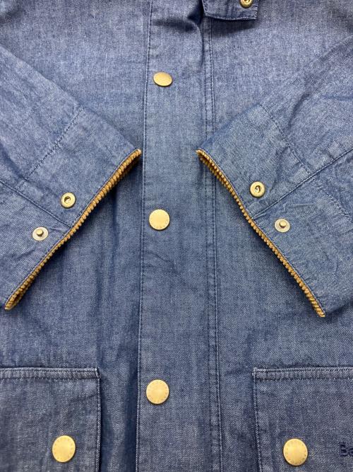 Barbour（バブアー）Barbour (バブアー) デニムジャケット ブルー×ブラウン サイズ:38の古着・服飾アイテム