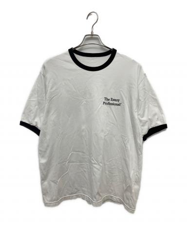 中古・古着通販】ENNOY (エンノイ) 刺繍リンガーTシャツ ホワイト