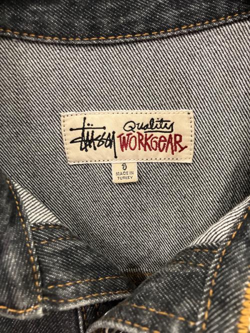 stussy（ステューシー）stussy (ステューシー) デニムジャケット/BOXY WESTERN DENIM SHIRT ブラック サイズ:Sの古着・服飾アイテム