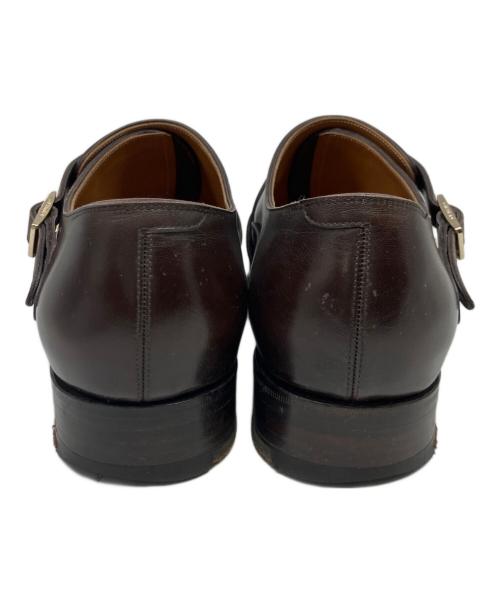 Hall & Marks（ホールアンドマークス）Hall & Marks (ホールアンドマークス) モンクストラップシューズ ブラウン サイズ:8 1/2(26.5cm程度)の古着・服飾アイテム