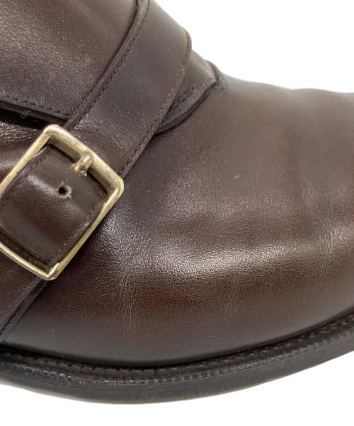 Hall & Marks（ホールアンドマークス）Hall & Marks (ホールアンドマークス) モンクストラップシューズ ブラウン サイズ:8 1/2(26.5cm程度)の古着・服飾アイテム