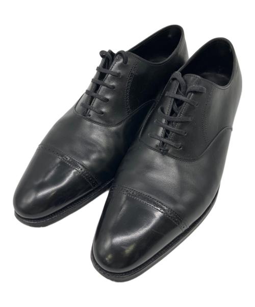 JOHN LOBB（ジョンロブ）JOHN LOBB (ジョンロブ) パンチドキャップトゥ ブラック サイズ:8の古着・服飾アイテム