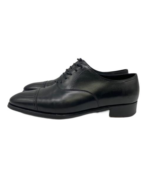 JOHN LOBB（ジョンロブ）JOHN LOBB (ジョンロブ) パンチドキャップトゥ ブラック サイズ:8の古着・服飾アイテム