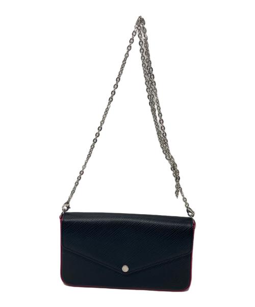 LOUIS VUITTON（ルイ ヴィトン）LOUIS VUITTON (ルイ ヴィトン) ショルダーバッグ/エピ ポシェットフェリシー ピンク×ブラックの古着・服飾アイテム