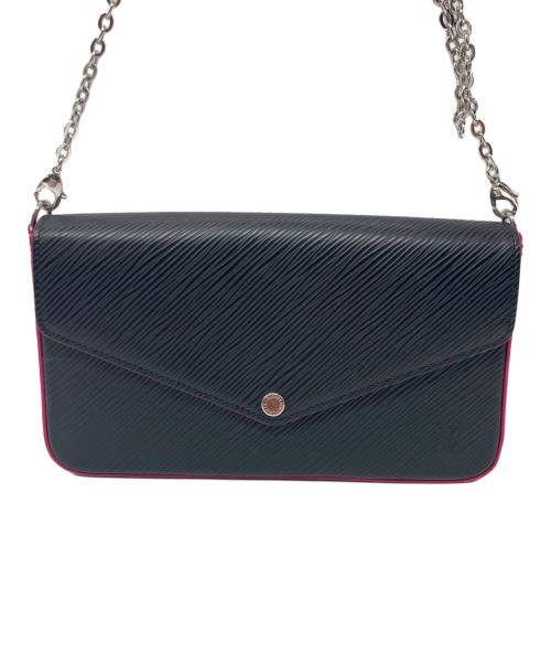 LOUIS VUITTON（ルイ ヴィトン）LOUIS VUITTON (ルイ ヴィトン) ショルダーバッグ/エピ ポシェットフェリシー ピンク×ブラックの古着・服飾アイテム