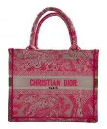 Christian Dior（クリスチャン ディオール）の古着「ハンドバッグ/ブックトート　スモール」｜ピンク