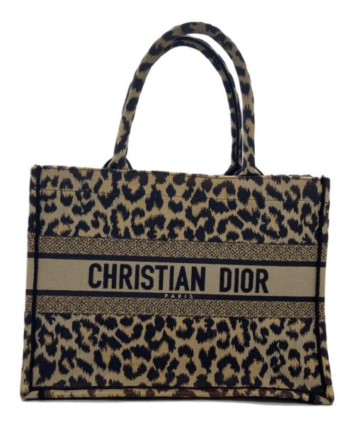 Christian Dior（クリスチャン ディオール）Christian Dior (クリスチャン ディオール) ハンドバッグ/ブックトート　ミディアム ブラウン×ベージュの古着・服飾アイテム