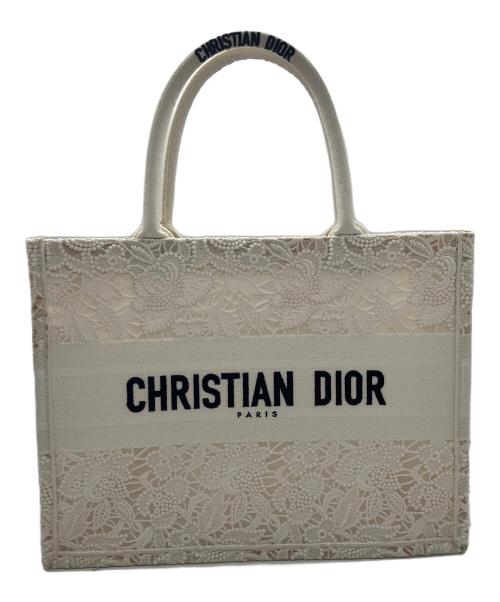 Christian Dior（クリスチャン ディオール）Christian Dior (クリスチャン ディオール) ハンドバッグ/ブックトート　ミディアム ホワイトの古着・服飾アイテム