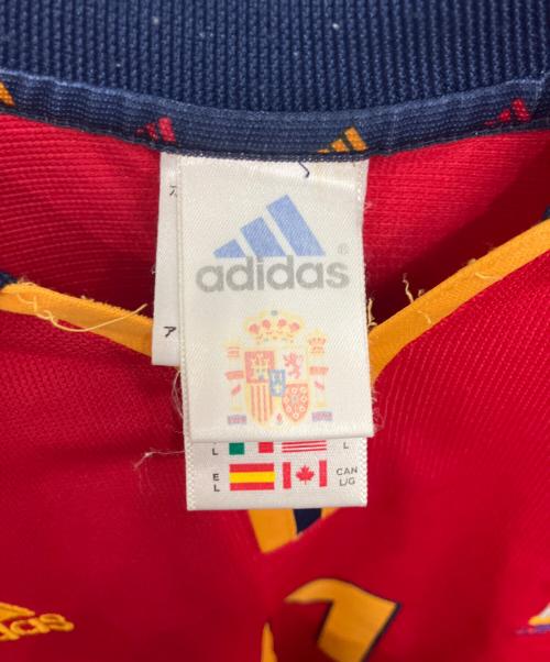 adidas（アディダス）adidas (アディダス) ゲームシャツ/00年 スペイン代表 11番 アルフォンソ レッド×ネイビー サイズ:2XOの古着・服飾アイテム