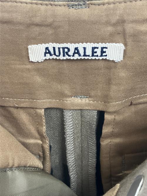 AURALEE（オーラリー）AURALEE (オーラリー) ウールスラックス ブラウン サイズ:3の古着・服飾アイテム