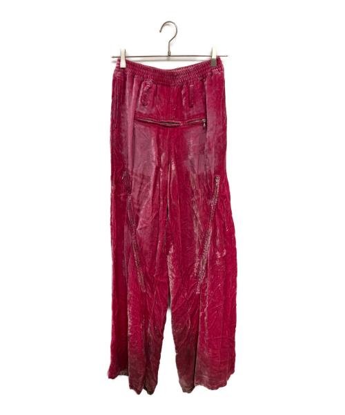 masu（エムエーエスユー）masu (エムエーエスユー) ベロアパンツ ピンク サイズ:44の古着・服飾アイテム