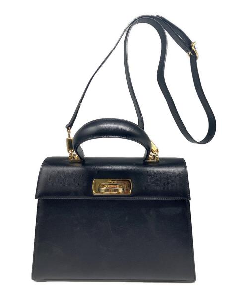 Salvatore Ferragamo（サルヴァトーレ フェラガモ）Salvatore Ferragamo (サルヴァトーレ フェラガモ) 2WAYバッグ ブラックの古着・服飾アイテム