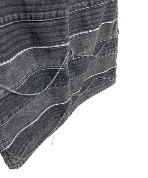 Hysteric Glamour（ヒステリックグラマー）Hysteric Glamour (ヒステリックグラマー) スクラッチAラインデニムミニスカート ブラック サイズ:W25の古着・服飾アイテム