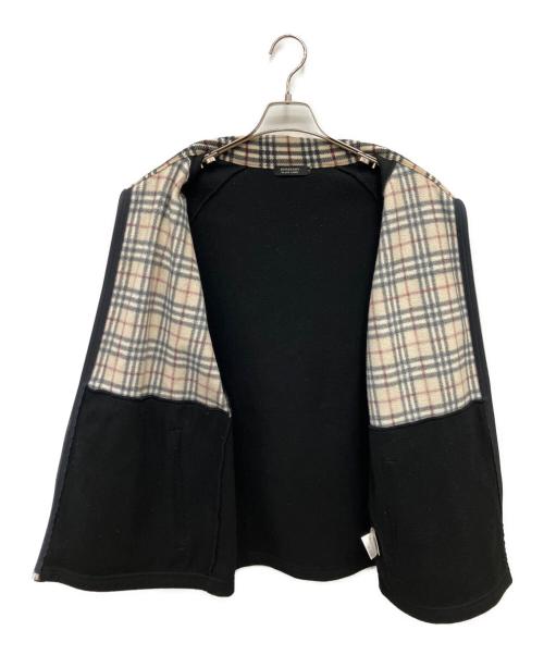 BURBERRY BLACK LABEL（バーバリーブラックレーベル）BURBERRY BLACK LABEL (バーバリーブラックレーベル) フリースジャケット ブラック×ベージュ サイズ:3の古着・服飾アイテム