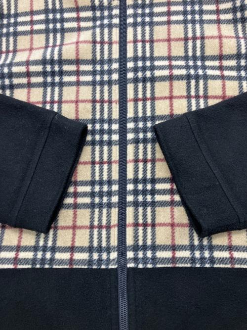 BURBERRY BLACK LABEL（バーバリーブラックレーベル）BURBERRY BLACK LABEL (バーバリーブラックレーベル) フリースジャケット ブラック×ベージュ サイズ:3の古着・服飾アイテム