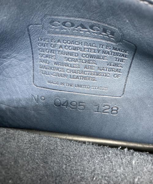 COACH（コーチ）COACH (コーチ) レザーショルダーバッグ ネイビーの古着・服飾アイテム