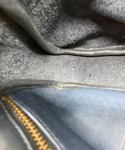 COACH（コーチ）COACH (コーチ) レザーショルダーバッグ ネイビーの古着・服飾アイテム