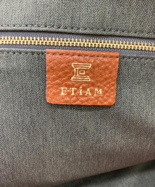 ETiAM（エティアム）ETiAM (エティアム) クラッチバッグ ブラウンの古着・服飾アイテム