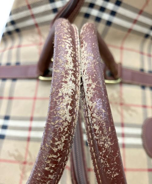 Burberry's（バーバリーズ）Burberry's (バーバリーズ) ボストンバッグ ブラウンの古着・服飾アイテム