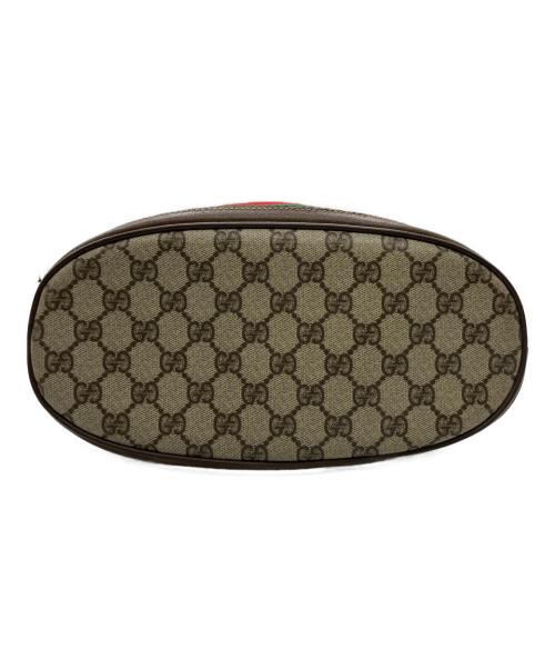 GUCCI（グッチ）GUCCI (グッチ) 巾着ショルダーバッグ ブラウンの古着・服飾アイテム