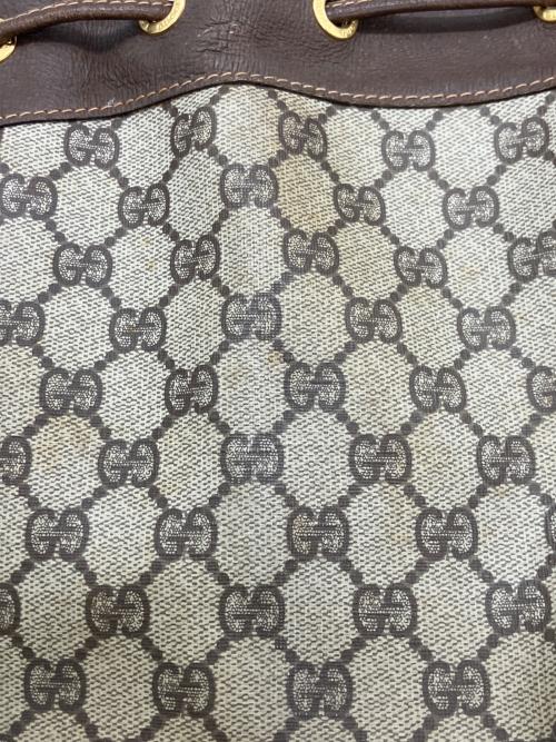 GUCCI（グッチ）GUCCI (グッチ) 巾着ショルダーバッグ ブラウンの古着・服飾アイテム