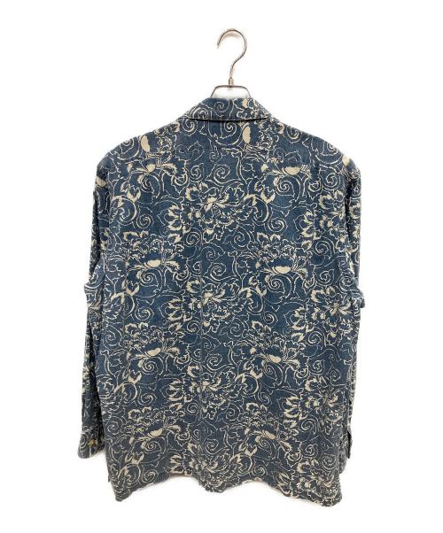 POLO RALPH LAUREN（ポロ・ラルフローレン）POLO RALPH LAUREN (ポロ・ラルフローレン) 長袖シャツ スカイブルー×ベージュ サイズ:Lの古着・服飾アイテム