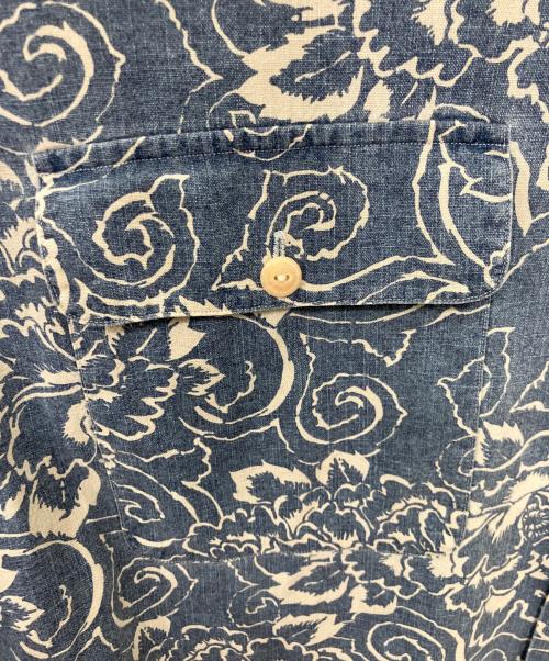 POLO RALPH LAUREN（ポロ・ラルフローレン）POLO RALPH LAUREN (ポロ・ラルフローレン) 長袖シャツ スカイブルー×ベージュ サイズ:Lの古着・服飾アイテム