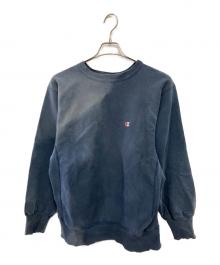 Champion REVERSE WEAVE（チャンピオン リバース ウィーブ）の古着「クルーネックスウェット」｜ネイビー