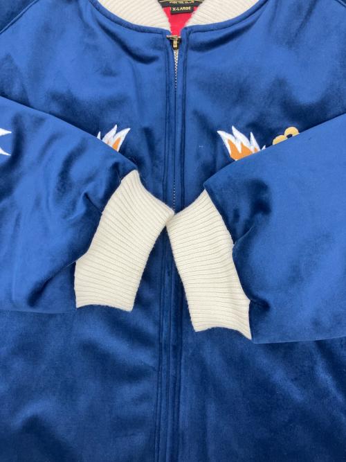 HOUSTON（ヒューストン）HOUSTON (ヒューストン) スカジャン ネイビー サイズ:XLの古着・服飾アイテム