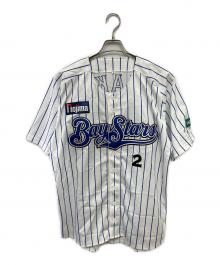 横浜DeNAベイスターズ（ヨコハマディーエヌエーベイスターズ）の古着「野球ユニフォーム」｜ホワイト×ブルー