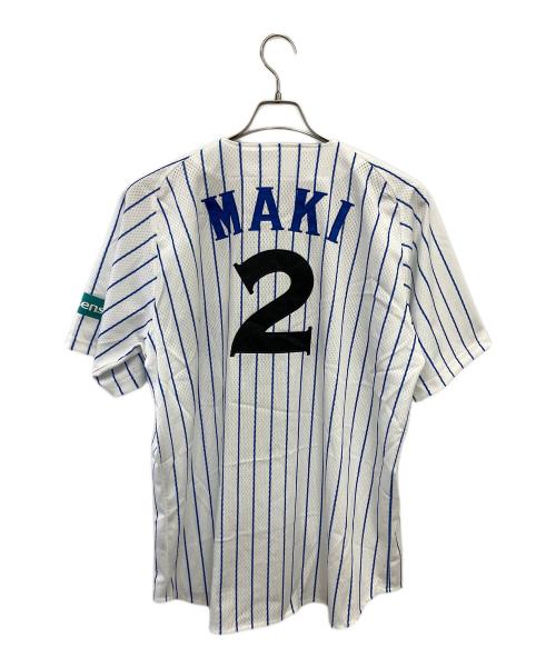 横浜DeNAベイスターズ（ヨコハマディーエヌエーベイスターズ）横浜DeNAベイスターズ (ヨコハマディーエヌエーベイスターズ) 野球ユニフォーム ホワイト×ブルー サイズ:Oの古着・服飾アイテム