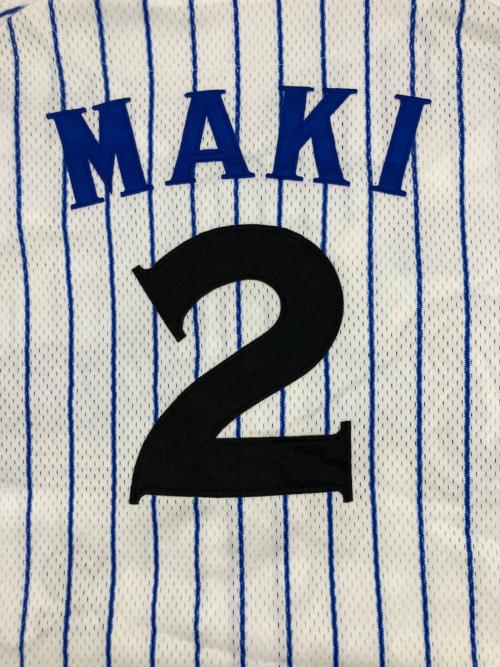 横浜DeNAベイスターズ（ヨコハマディーエヌエーベイスターズ）横浜DeNAベイスターズ (ヨコハマディーエヌエーベイスターズ) 野球ユニフォーム ホワイト×ブルー サイズ:Oの古着・服飾アイテム
