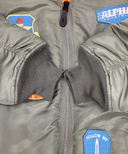 ALPHA（アルファ）ALPHA (アルファ) MA-1ジャケット グリーン サイズ:XLの古着・服飾アイテム
