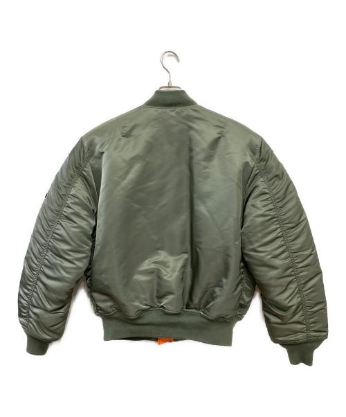 ALPHA（アルファ）ALPHA (アルファ) MA-1ジャケット グリーン サイズ:Lの古着・服飾アイテム