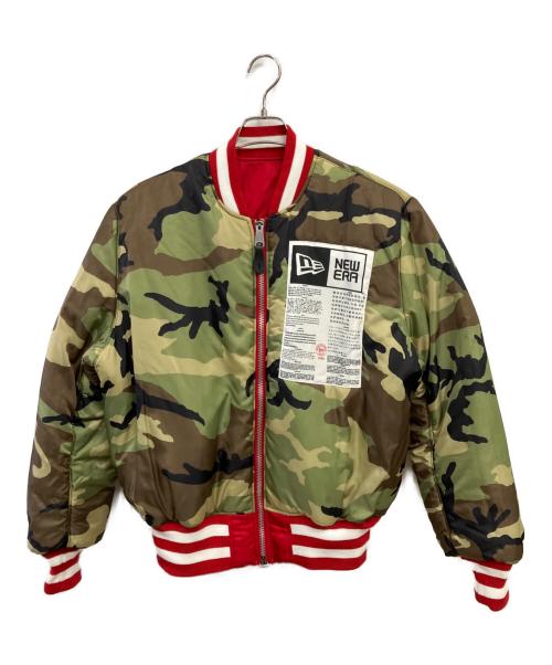 ALPHA（アルファ）ALPHA (アルファ) New Era (ニューエラ) MA-1ボンバージャケット レッド サイズ:L/Gの古着・服飾アイテム