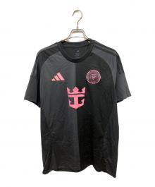 adidas（アディダス）の古着「半袖カットソー」｜ブラック×ピンク
